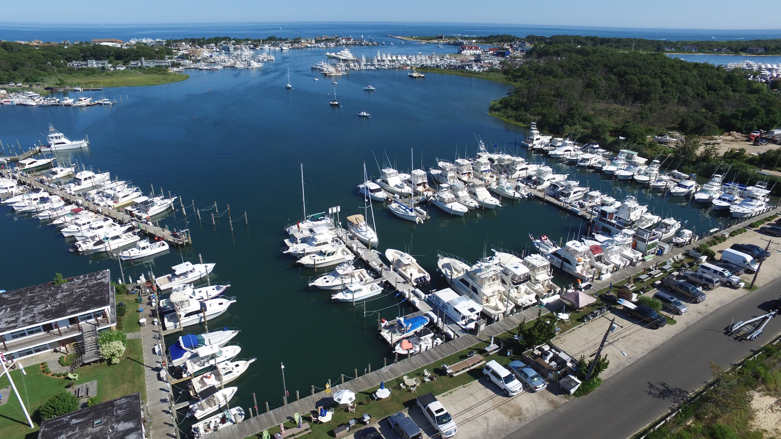 Aerial view of Snug Harbor Marina